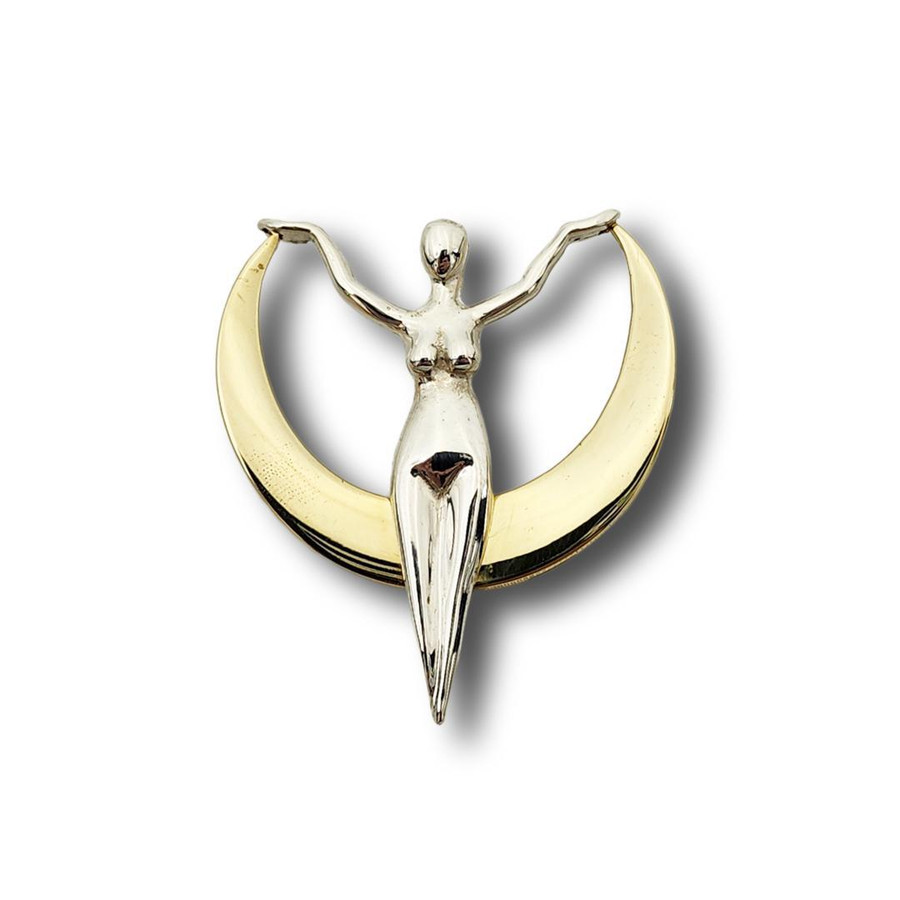 Crescent Moon Goddess Pendant