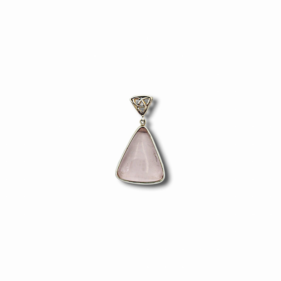 Rose Quartz Pendant .925 Silver 1.75" (TC)