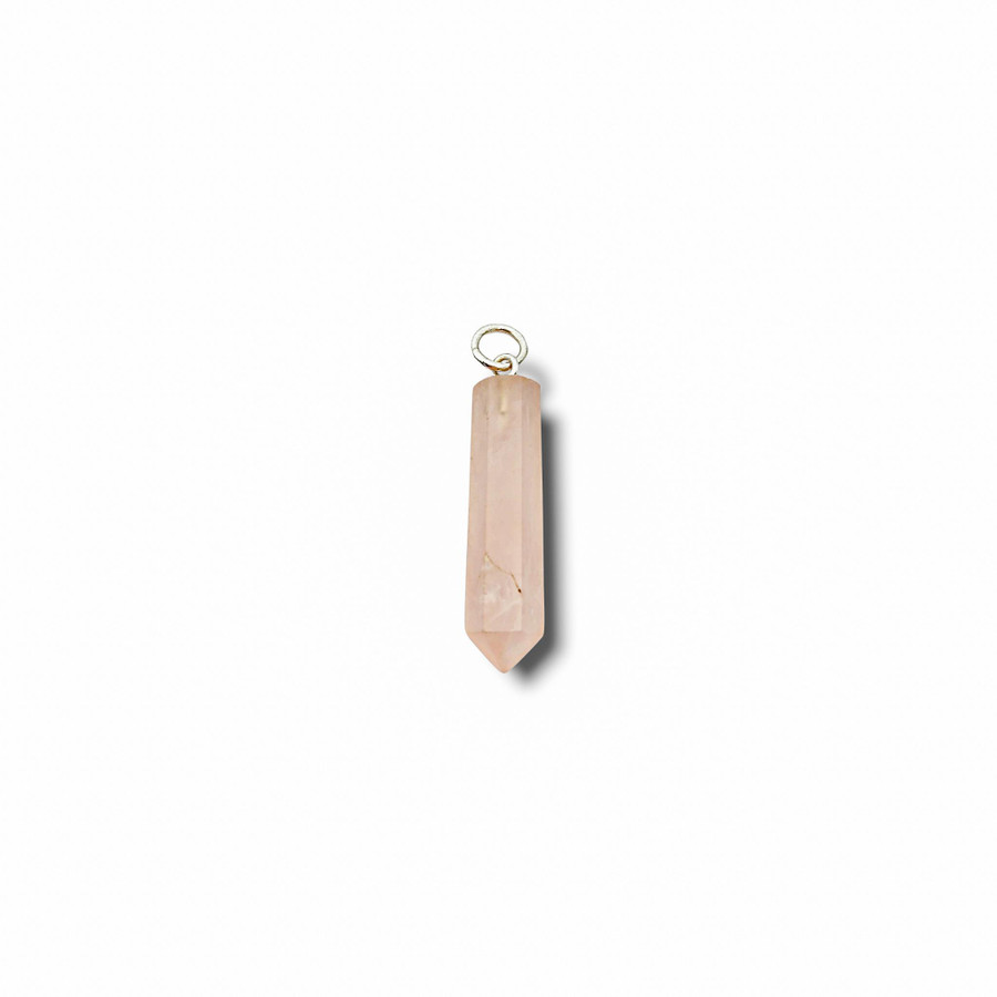 Rose Quartz Point Pendant 1.5"