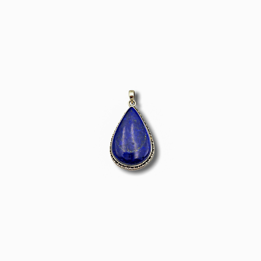 Lapis Lazuli Pendant .925 Silver 1.75" (TDC)