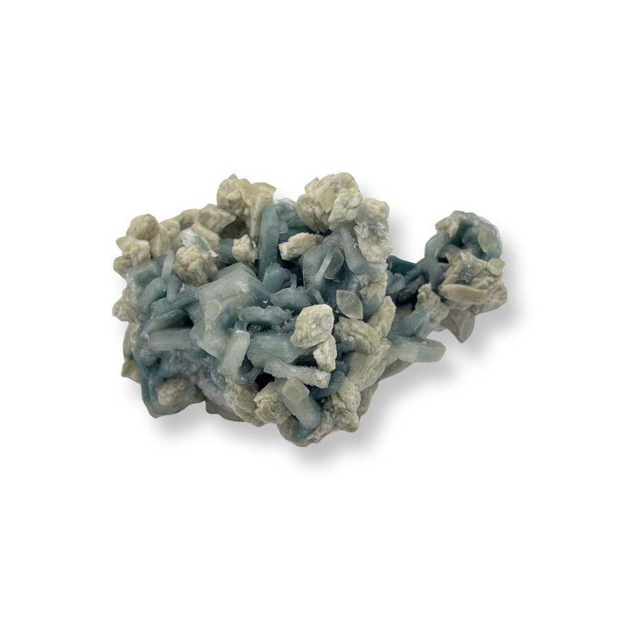 Green Stilbite, Heulandite & Calcite Specimen