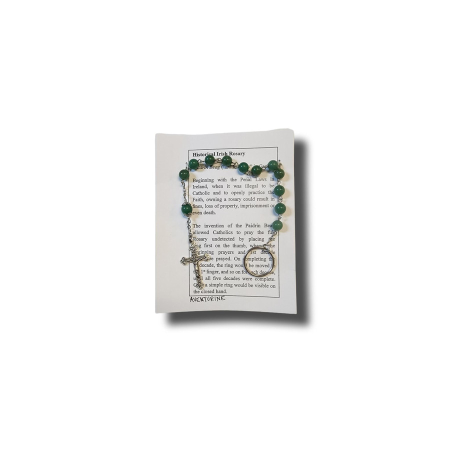 Aventurine Historical Irish Rosary