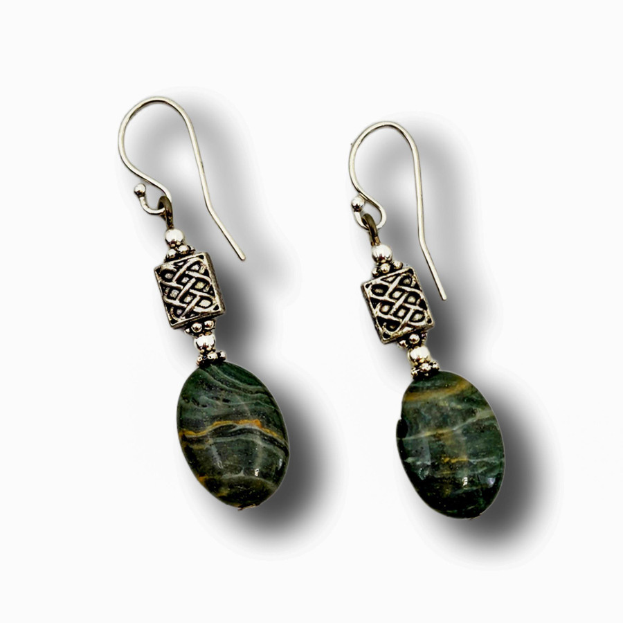 Imperial Jasper Oval Earrings