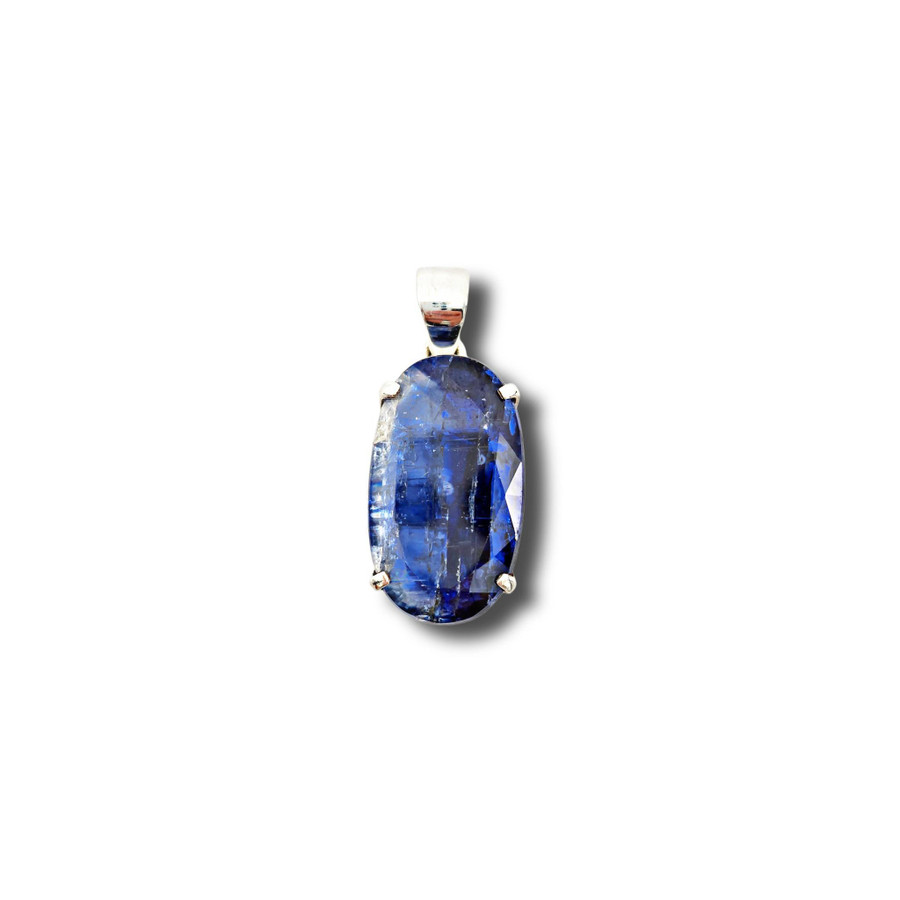 Blue Kyanite Pendant .925 Silver 1.25" (O)