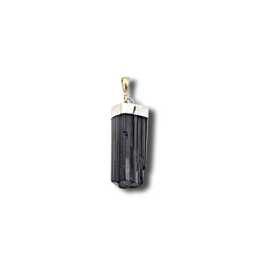 Black Tourmaline Pendant .925 Silver (NC2)