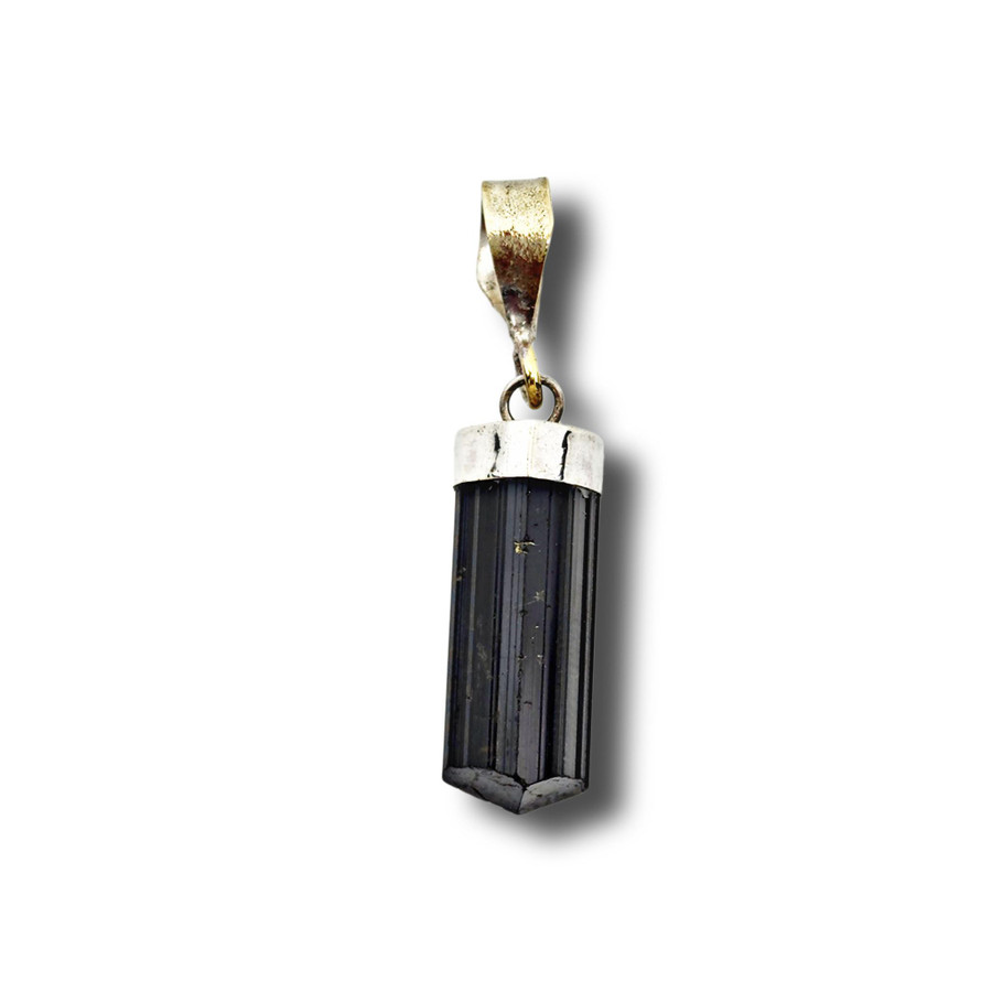 Black Tourmaline Pendant .925 Silver (NC5)