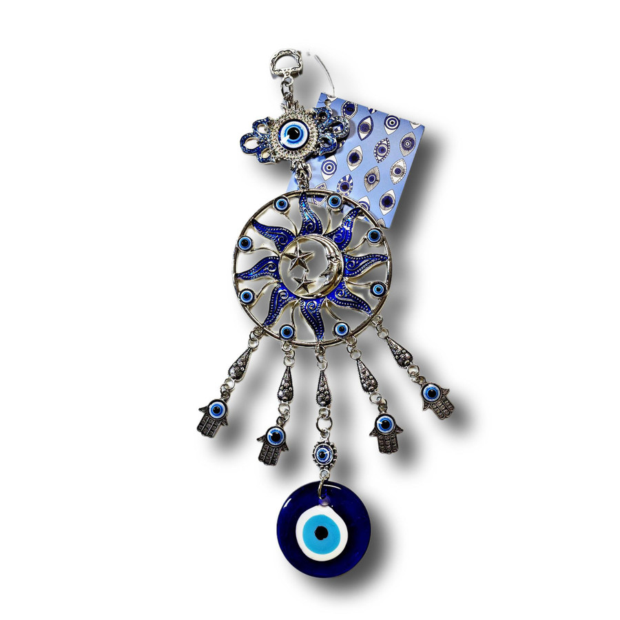 Sun & Moon Evil Eye Hanging Amulet