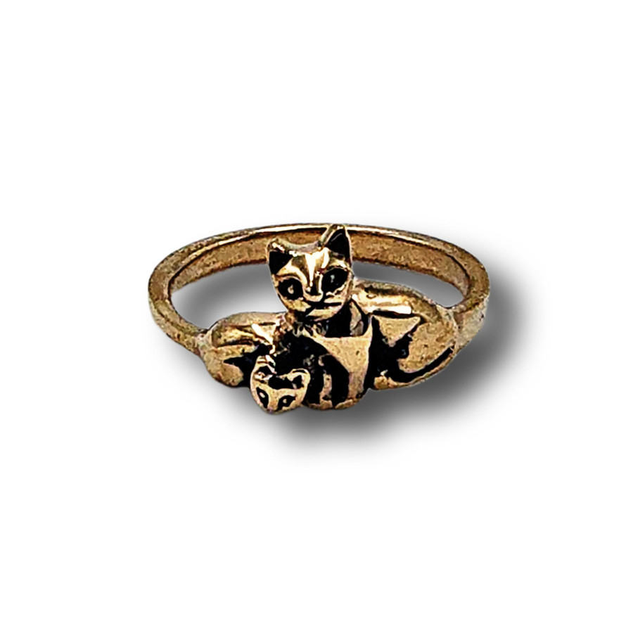 Kitty Cats Ring (Bronze)