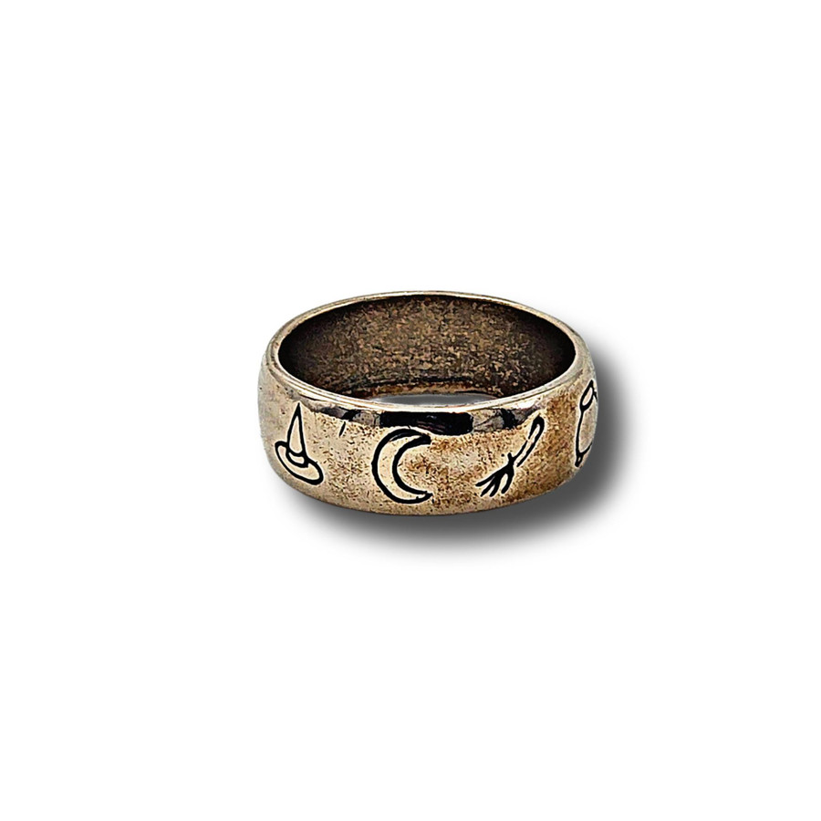Pagan Symbols Ring (Bronze) Style 2