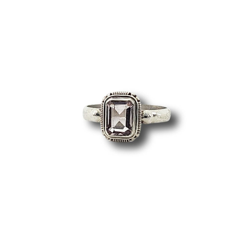 White Topaz Ring