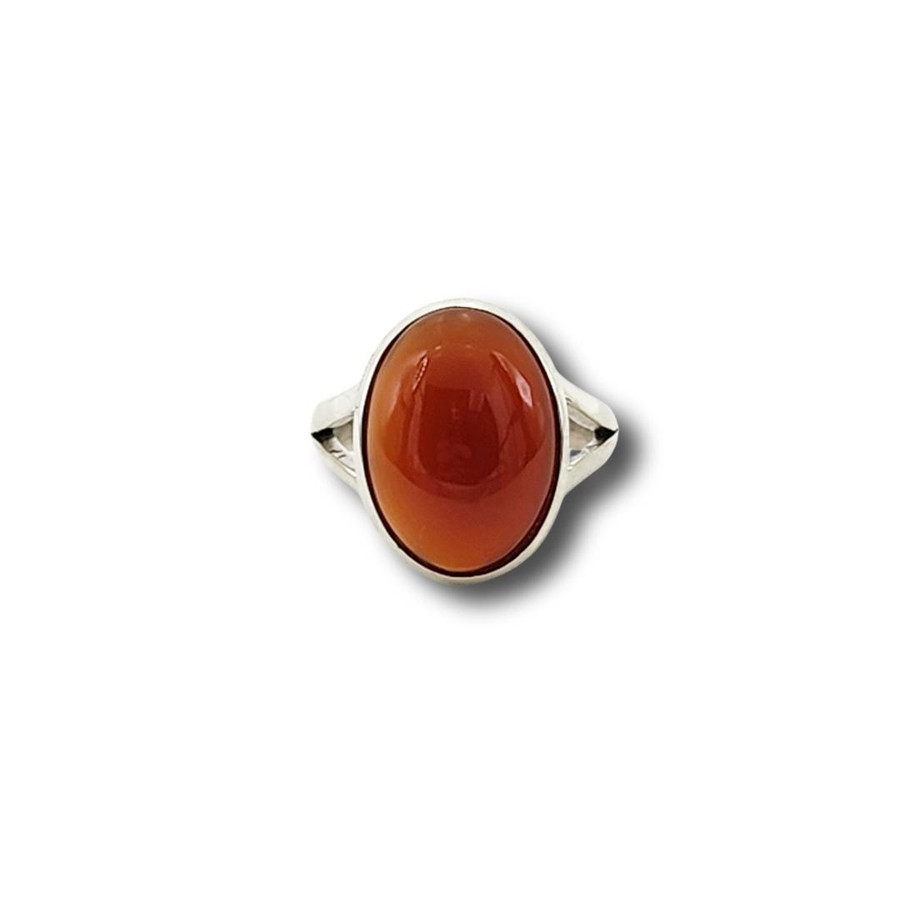 Sterling Silver Carnelian Ring