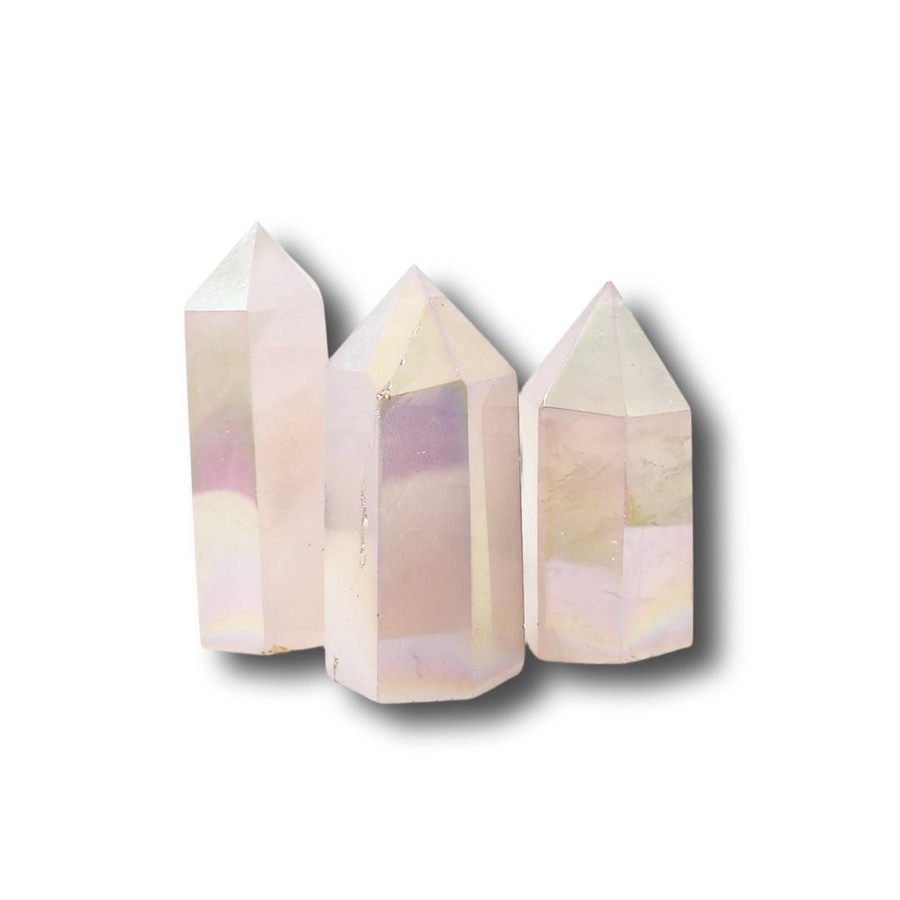 Rose Aura Cut Polished Point