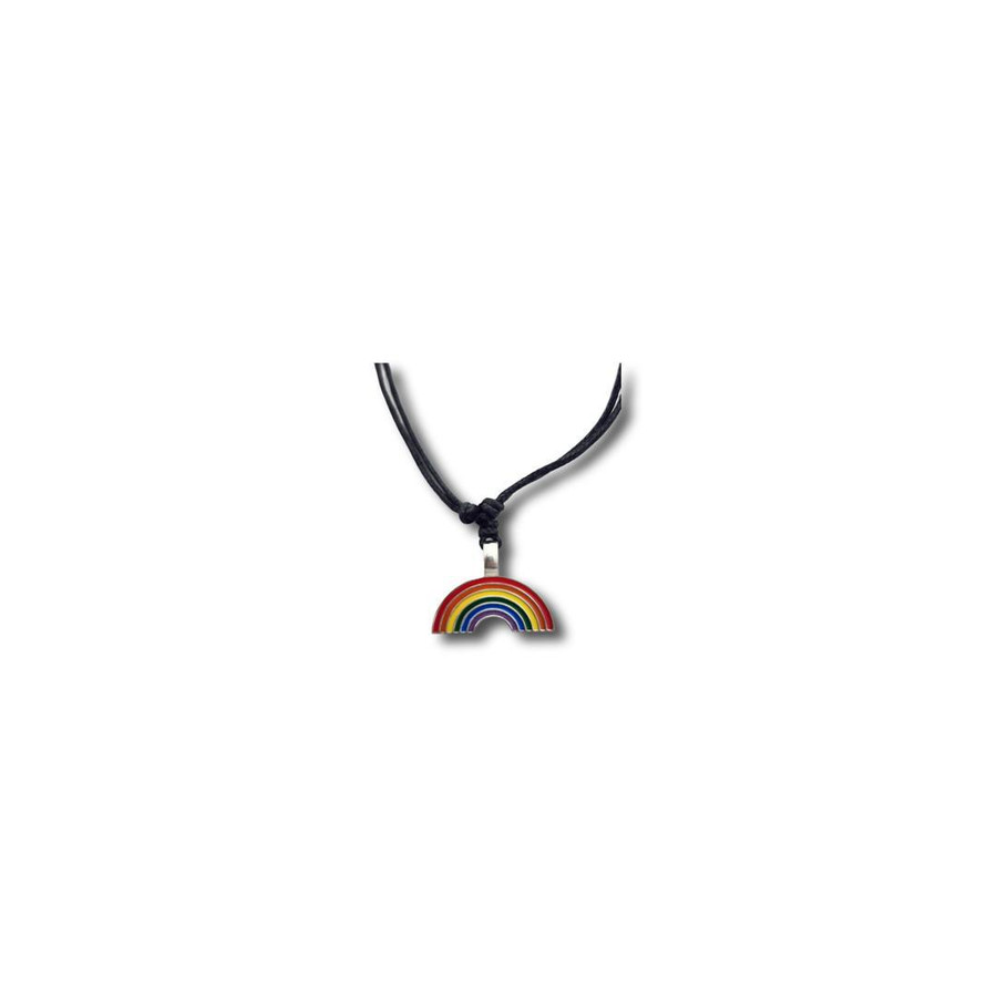 Pride Rainbow Pewter Necklace