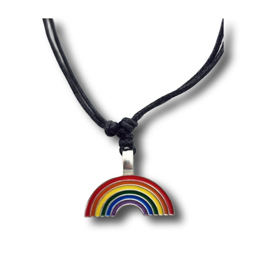 Pride Rainbow Pewter Necklace