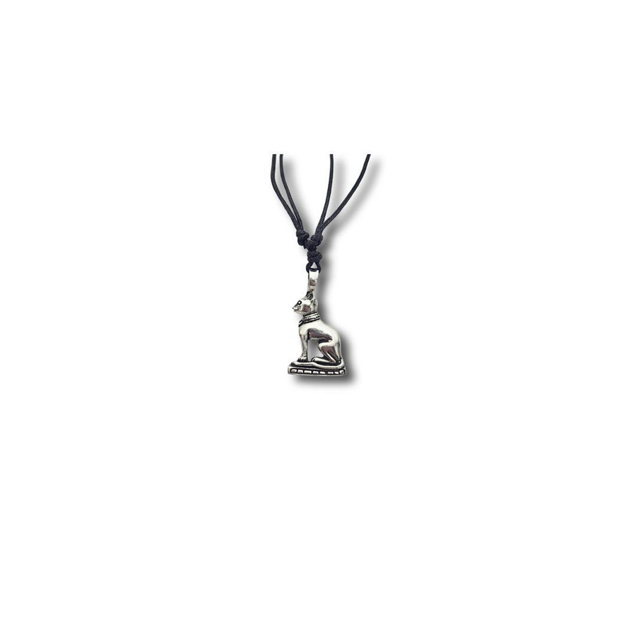 Bastet Pewter Necklace