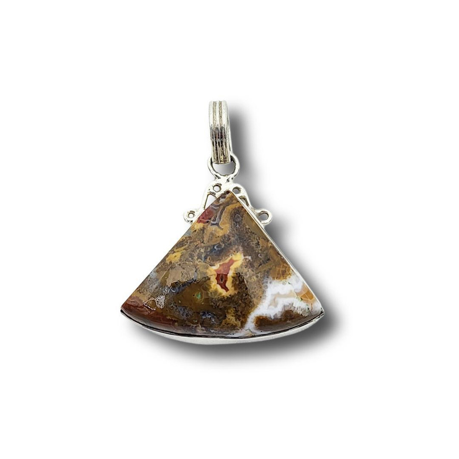 Sterling Silver Ocean Jasper Pendant