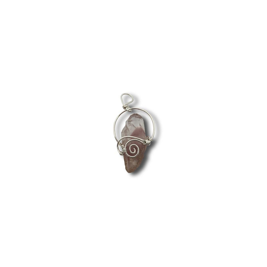 Sterling Silver Lithium Quartz Pendant