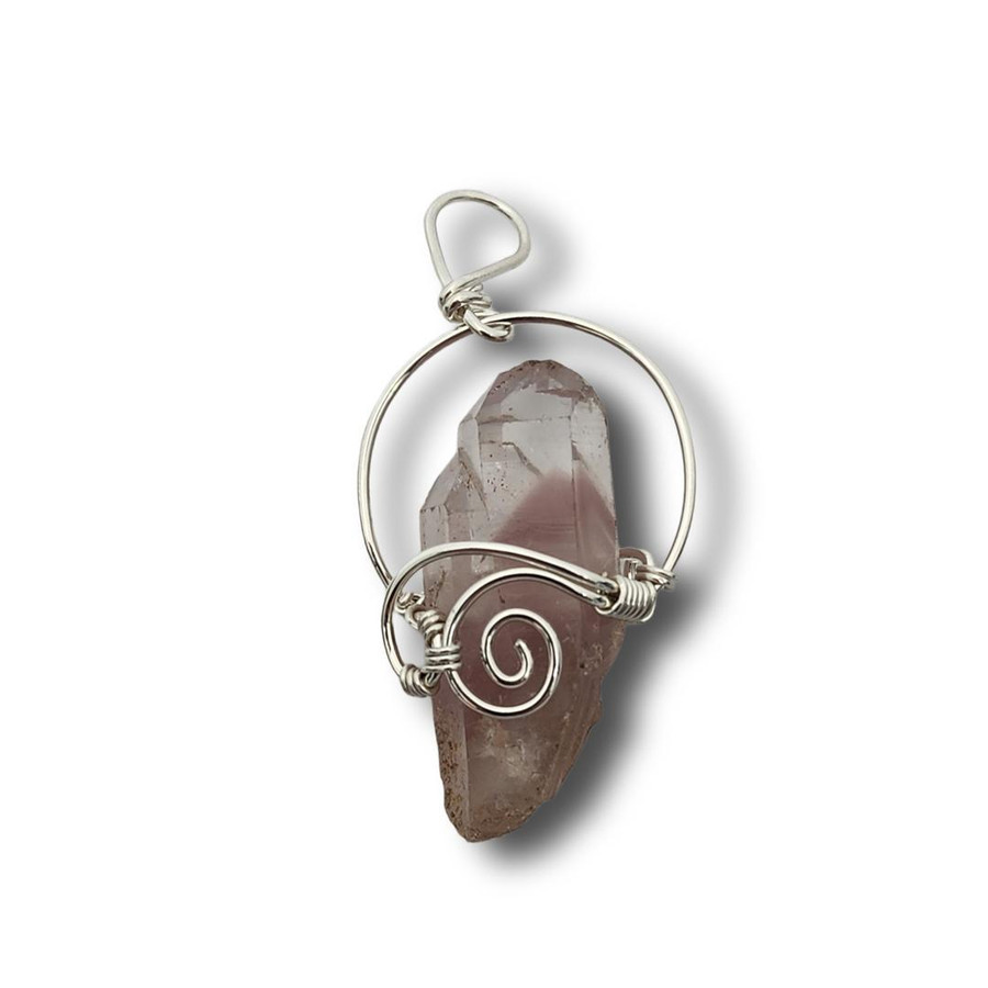 Sterling Silver Lithium Quartz Pendant