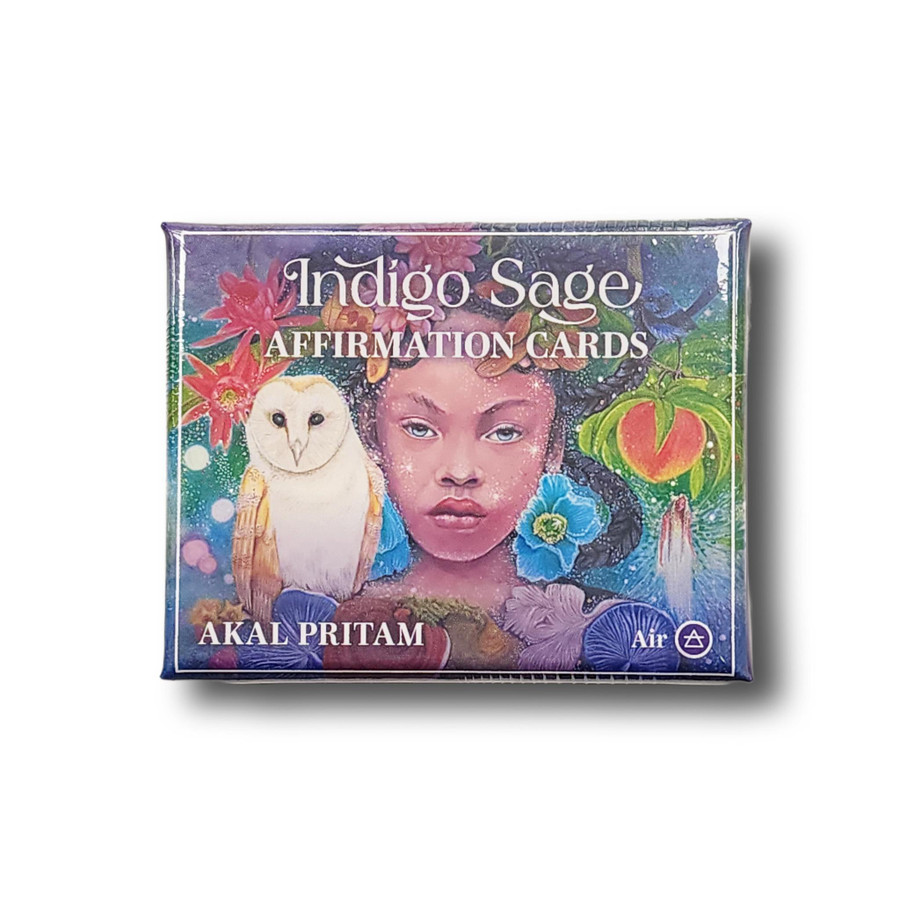 Indigo Sage Affirmation Cards by Akal Pritam