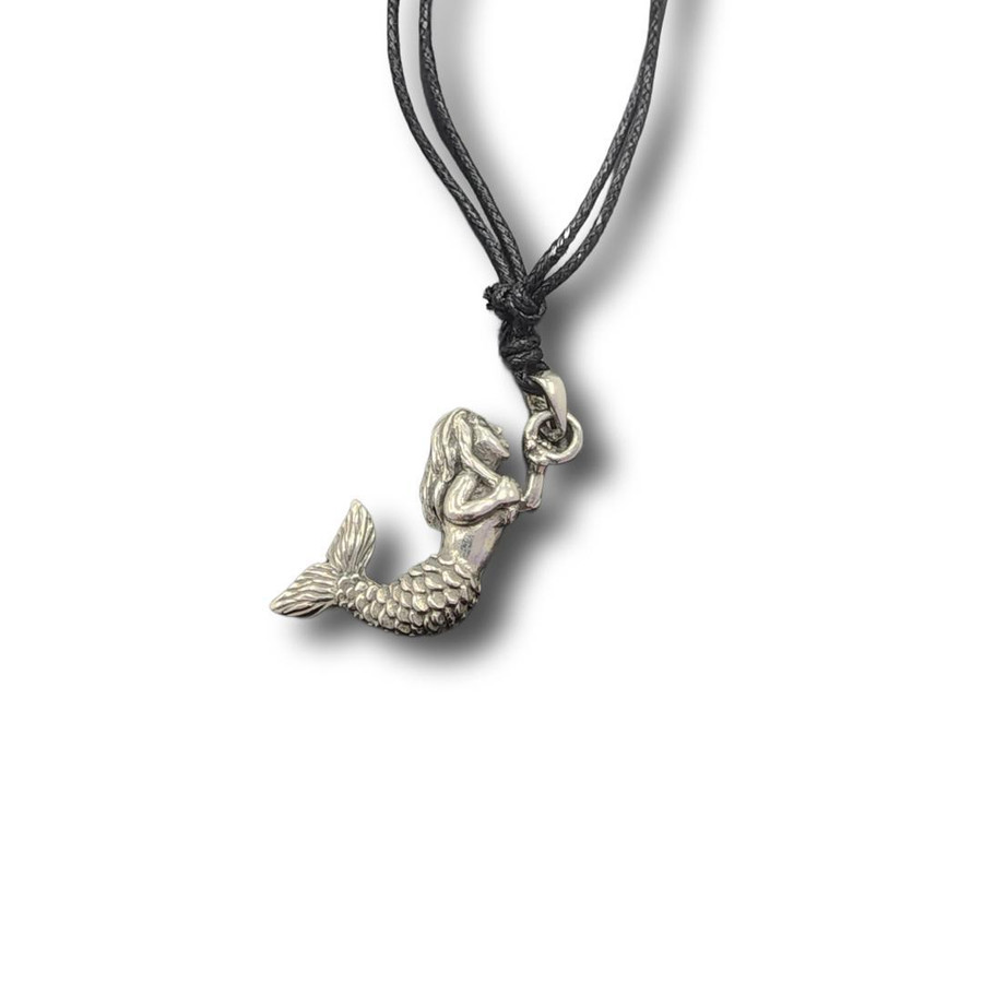 Mermaid Pewter Necklace