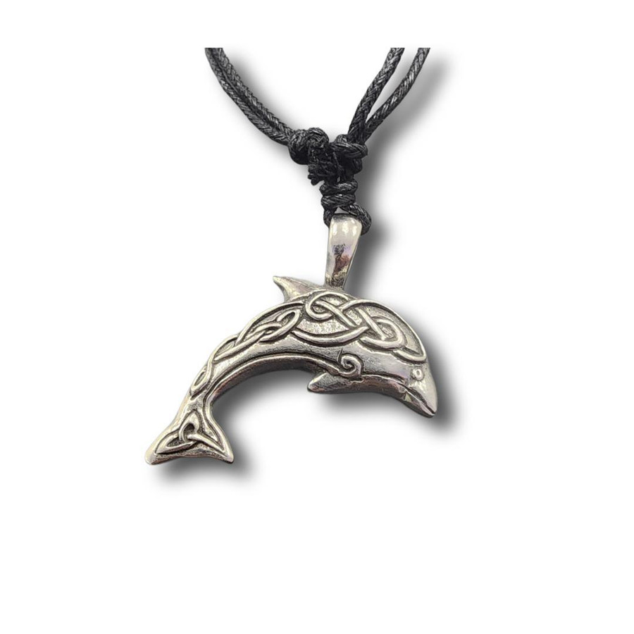 Dolphin Pewter Necklace