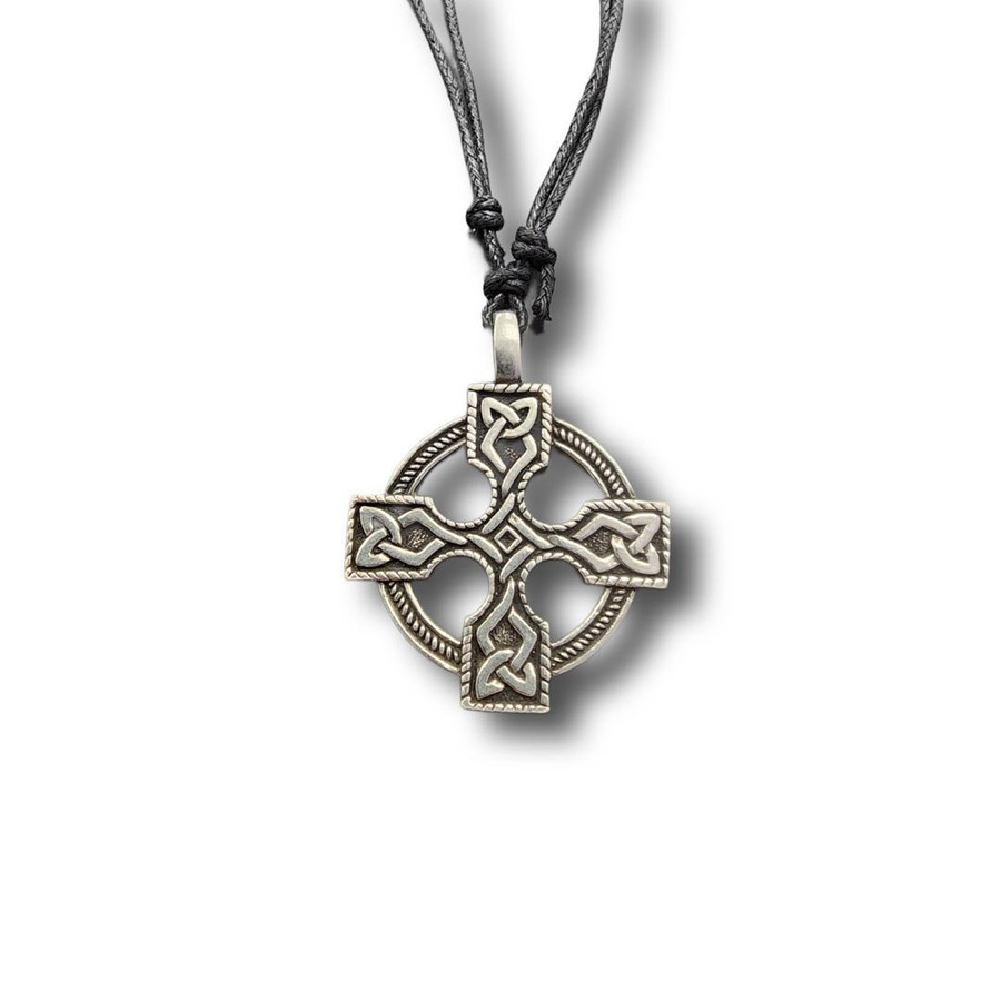 Celtic Cross Pewter Necklace (S1)