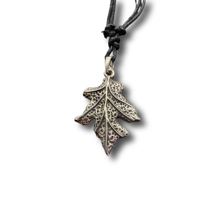 Oak Leaf Pewter Necklace