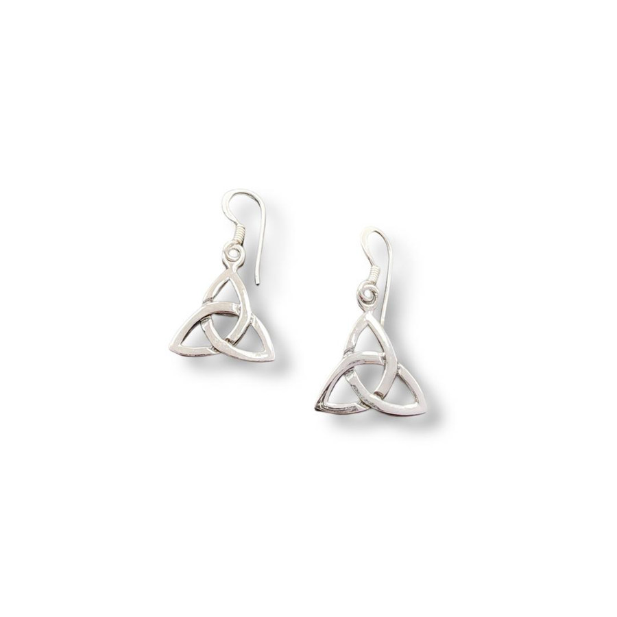 Triquetra Dangle Earrings .925 Silver (S1)