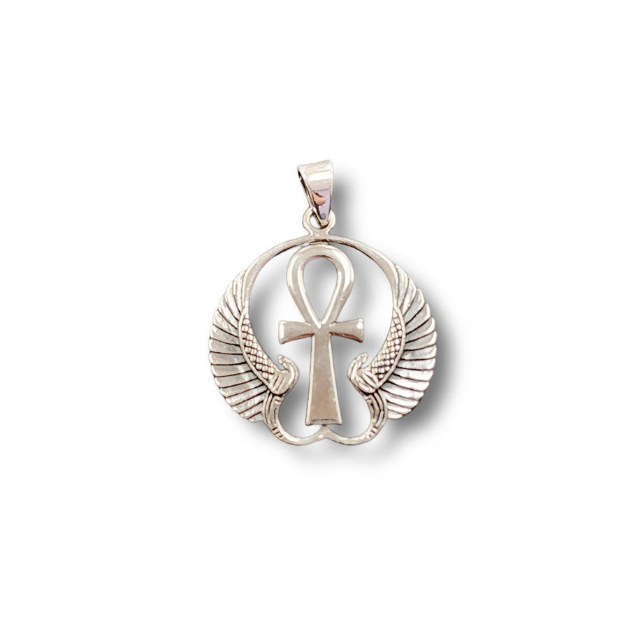 Ankh w/Wadjet Pendant .925 Silver