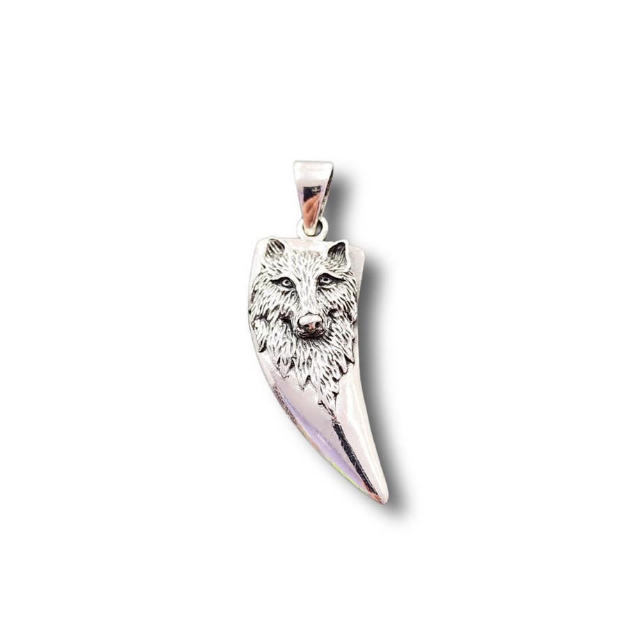 Wolf Tooth Pendant .925 Silver