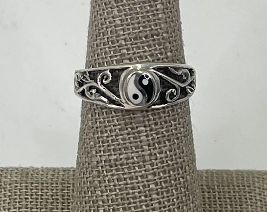 Ying Yang Ring .925 Silver (S1)