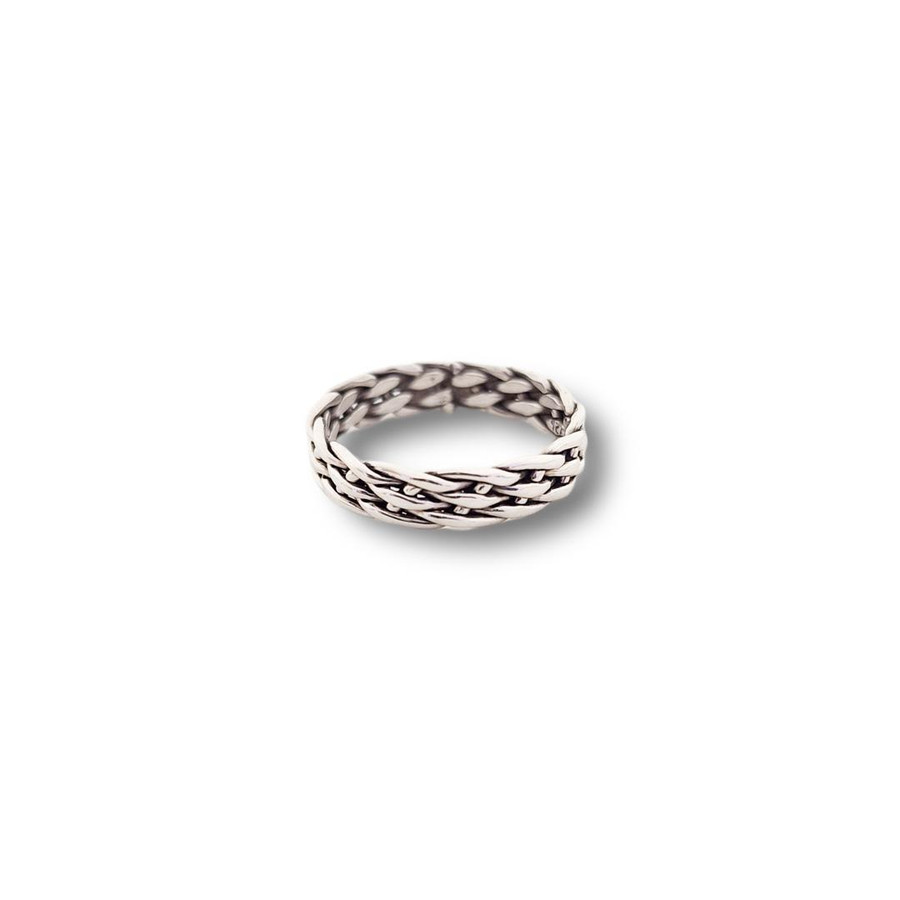 Basket Weave Ring .925 Silver (S1)