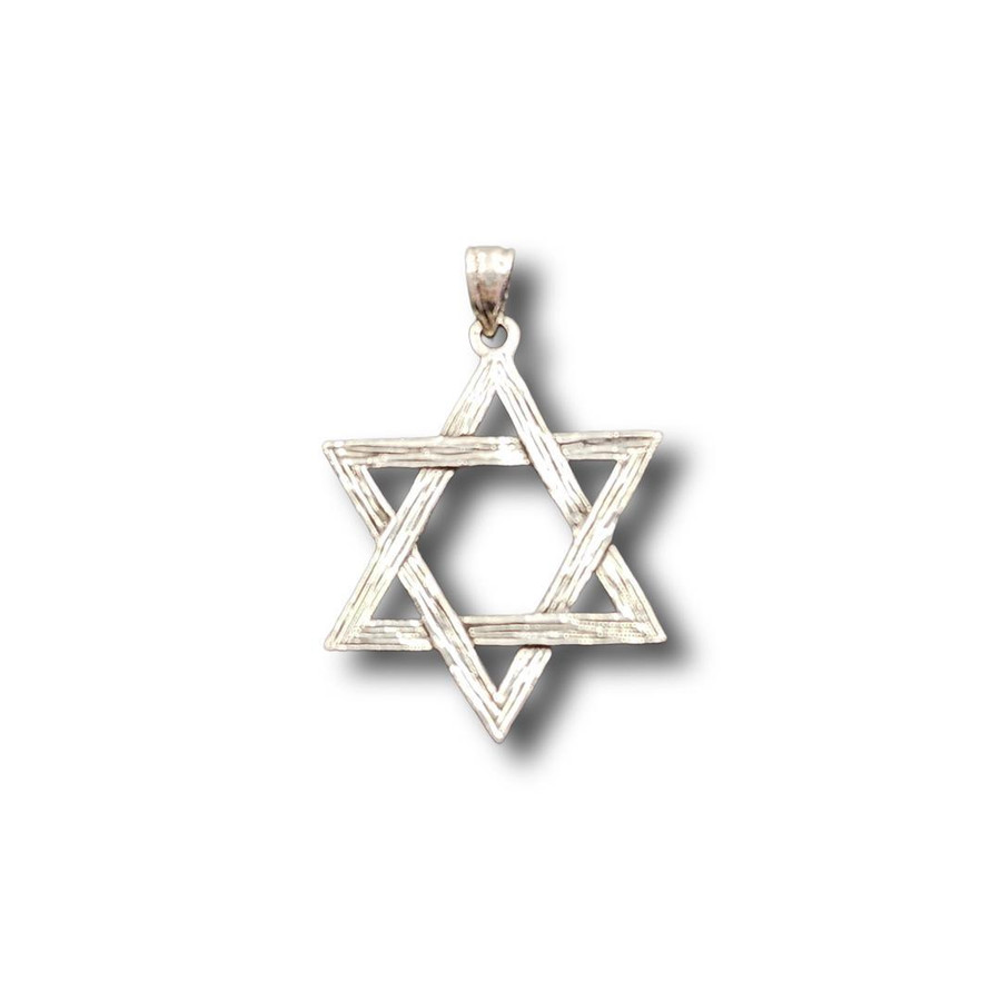 Star of David Pendant .925 Silver