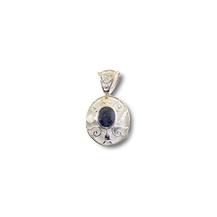 Elements w/Sapphire Pendant .925 Silver (S2)
