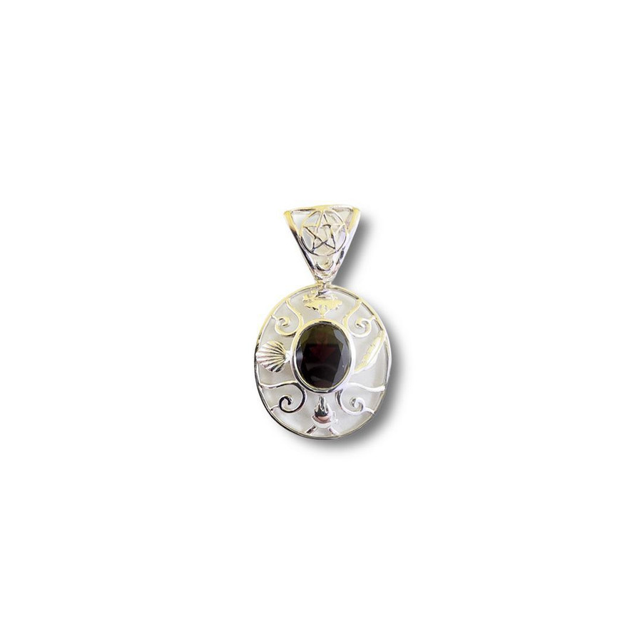 Elements w/Garnet Pendant .925 Silver (S2)