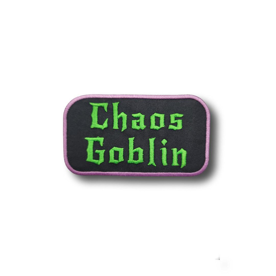Chaos Goblin Name Tag Iron On Patch