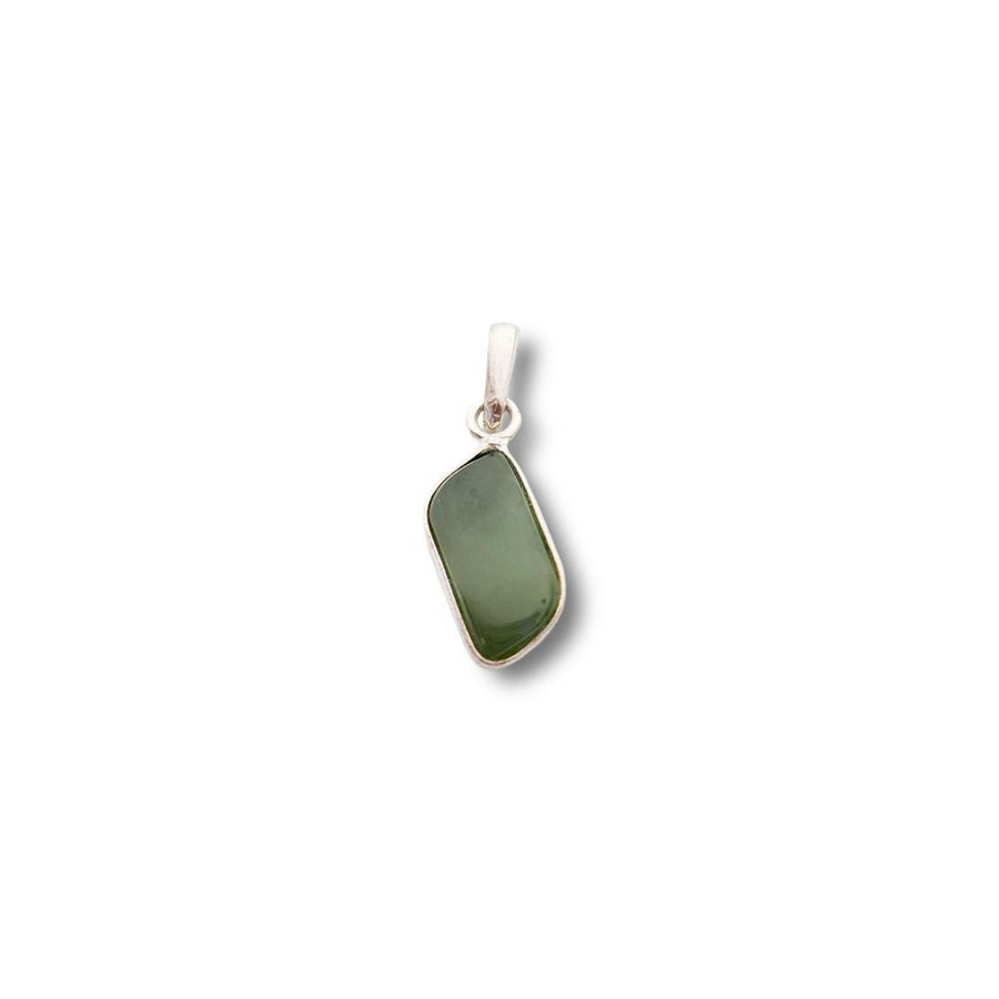 Sterling Silver Jade Pendant