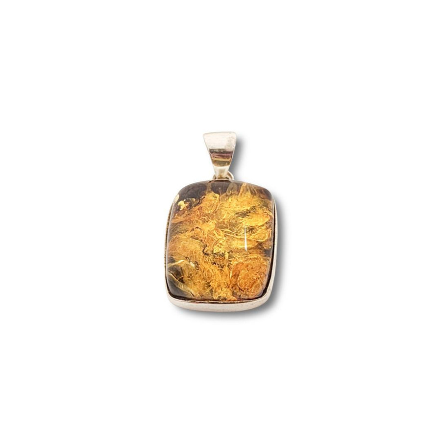 Amber Pendant .925 Silver (BC)