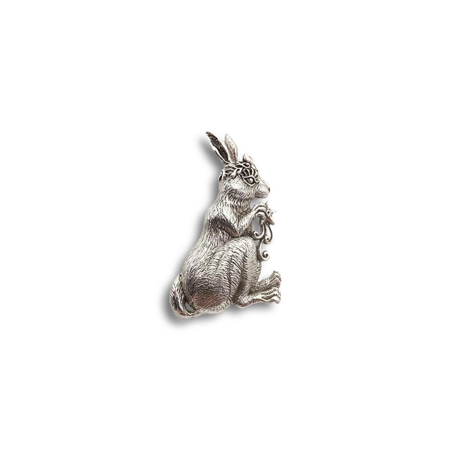 Bunny Moon Goddess Pendant .925 Silver