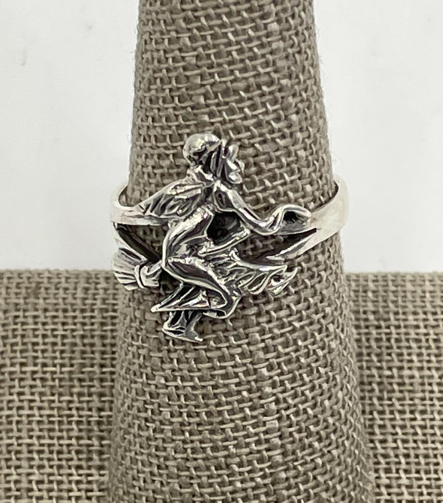 Flying Witch Ring .925 Silver