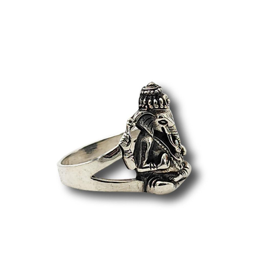 Sterling Silver Ganesh Ring