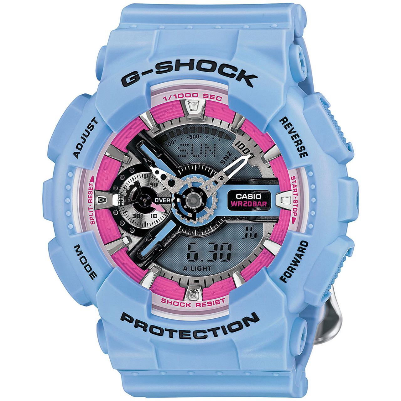 g shock blue