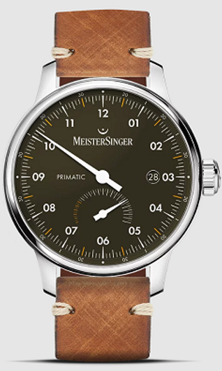 Men's Circularis Leather Cream Dial Watch | World of Watches