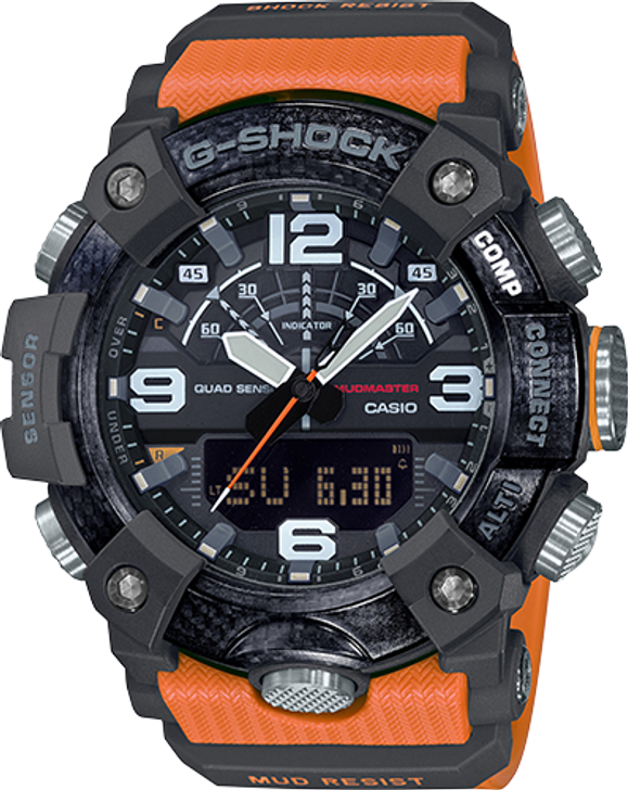 skab skat At bidrage Casio G-Shock Master of G Mudmaster Black/Orange GGB100-1A9 | Donaldson  Watch Repair