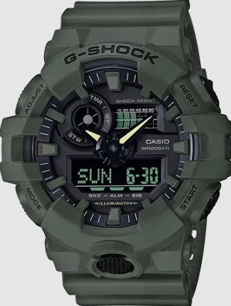 Casio G-Shock Olive Green GA700UC-3A | Donaldson Watch Repair