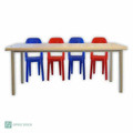 Rectangular Fibreglass Table with Metal Cradle Stand