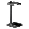 Computer Case Holder Lockable, Black Metal Computer Case Security Stand with Lockable Feature for Securing and Elevating a Computer Case.