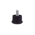 Glide for Nylon Chair Base by Office Stock South Africa, a Durable Chair Accessory with a Black Cylindrical Body and Silver Stem, Designed for Effortless Rolling Movement and Noise Reduction, Enhancing Mobility in Workspace.