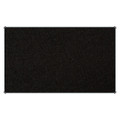 Product Info Board, Aluminium Frame - 1500 x 1200 mm - Black, with a Sleek Black Surface and Aluminium Edges.