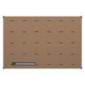 Whiteboard 1500 x 1200 mm (Magnetic) BD0960, Front View of Large Rectangular Whiteboard with Brown Surface and Magnetic Writing Area.